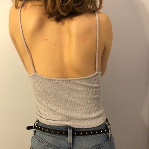 Brandy Melville grey crop tank
